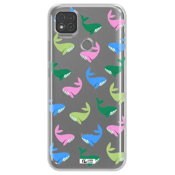 Colorful Whales Xiaomi Redmi 9C Clear TPU Case