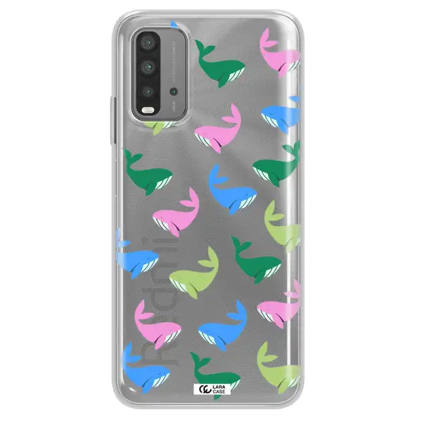Colorful Whales Xiaomi Redmi 9T Clear TPU Case