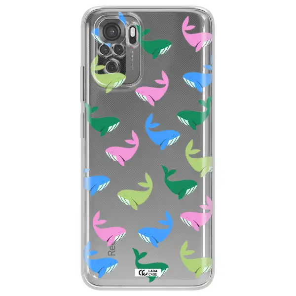 Colorful Whales Xiaomi Redmi Note 10S Clear Tpu Case