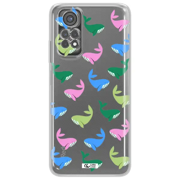 Colorful Whales Xiaomi Redmi Note 11S Clear Tpu Case