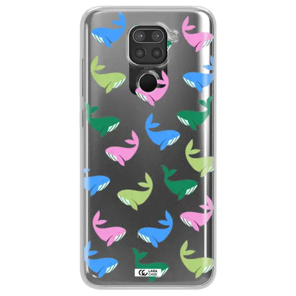 Colorful Whales Xiaomi Redmi Note 9 Clear TPU Case