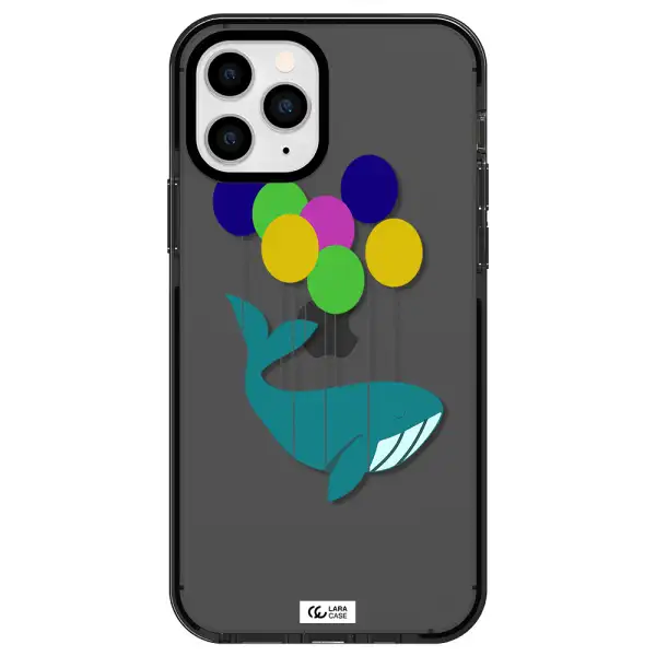 Flying Whale Apple iPhone 11 pro impact Smoke Black Case