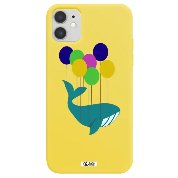Flying Whale Apple iPhone 11 Silicone canary yellow Case