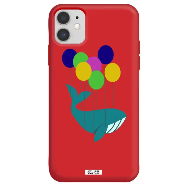 Flying Whale Apple iPhone 11 Silicone Imperial Red Case