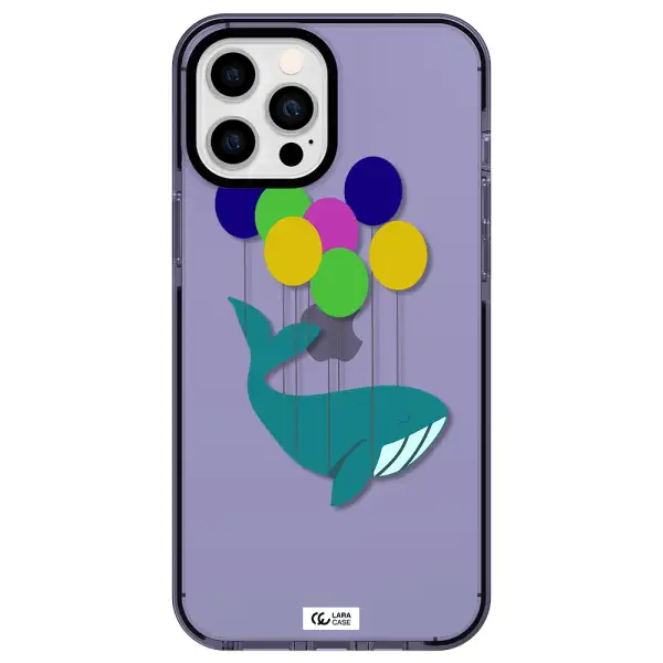 Flying Whale Apple iPhone 12 pro max impact Lilac Case