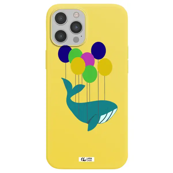 Flying Whale Apple iPhone 12 pro max Silicone canary yellow Case