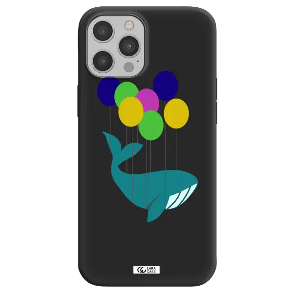 Flying Whale Apple iPhone 12 pro Silicone black Case