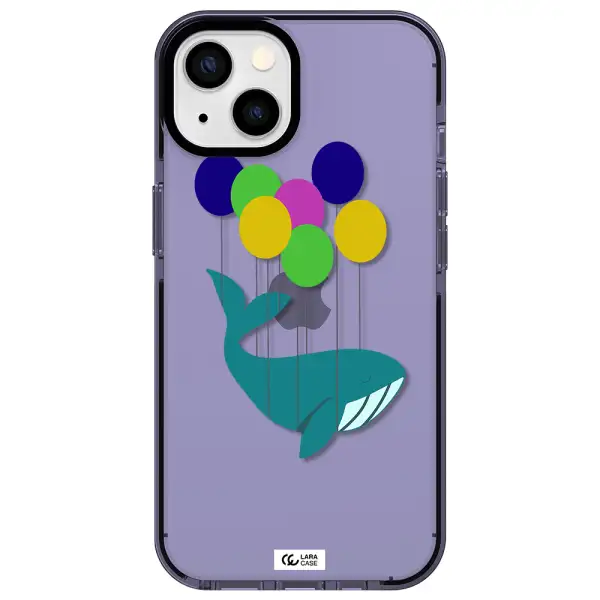 Flying Whale Apple iPhone 13 impact Lilac Case
