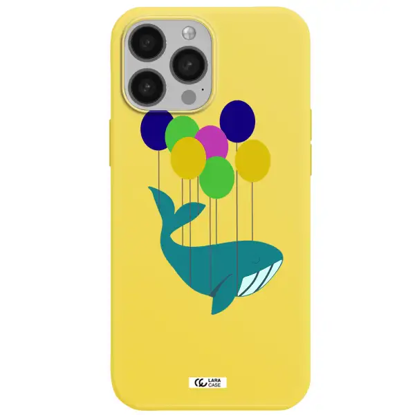 Flying Whale Apple iPhone 13 Pro Silicone canary yellow Case
