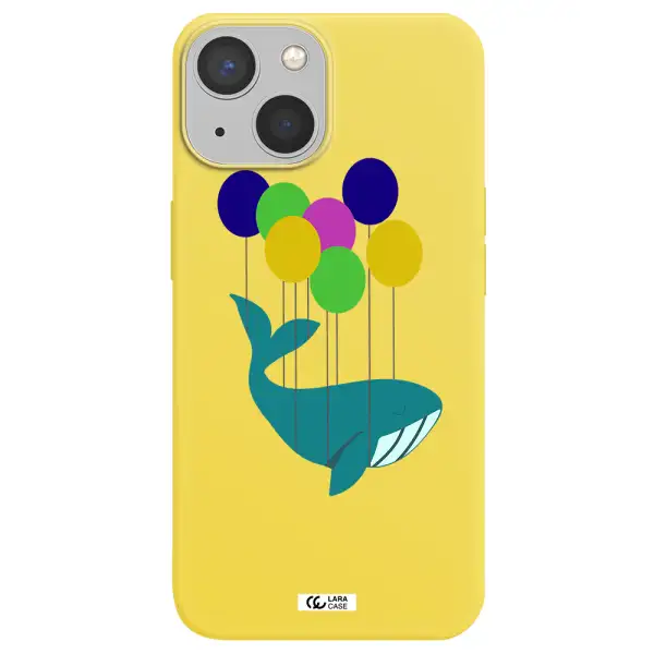 Flying Whale Apple iPhone 13 Silicone canary yellow Case
