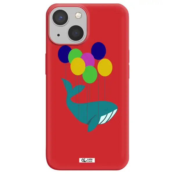 Flying Whale Apple iPhone 13 Silicone Imperial Red Case