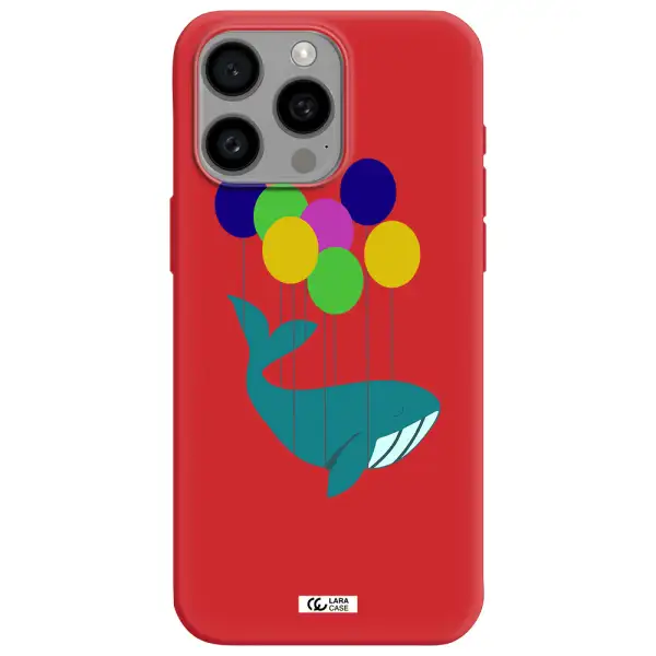Flying Whale Apple Iphone 15 Pro Max Silicone Imperial Red Case