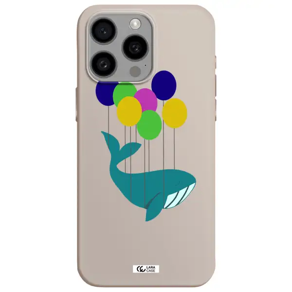 Flying Whale Apple Iphone 15 Pro max Silicone Stone Case