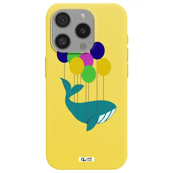Flying Whale Apple Iphone 15 Pro Silicone Canary Yellow Case