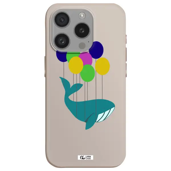 Flying Whale Apple Iphone 15 Pro Silicone Stone Case