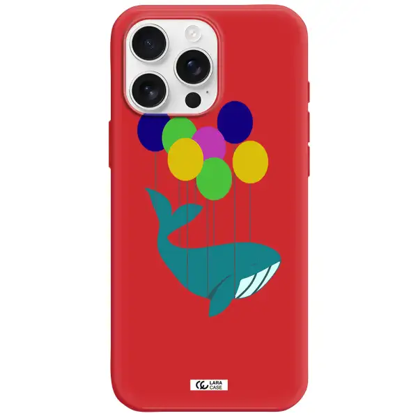 Flying Whale Apple Iphone 16 Pro Max Silicone Imperial Red Case