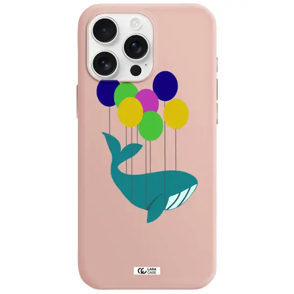 Flying Whale Apple Iphone 16 Pro Max Silicone Pastel Pink Case