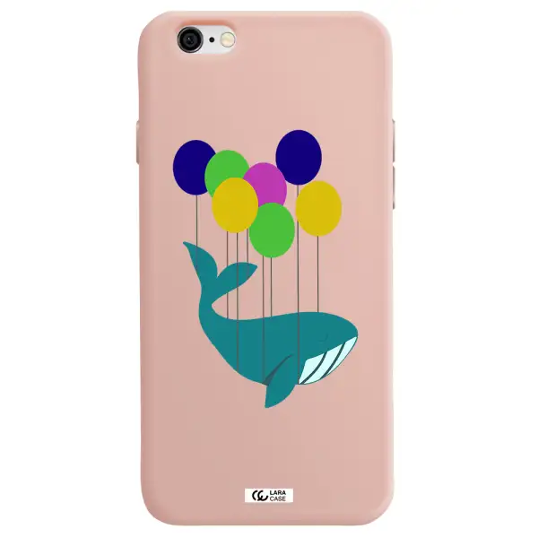 Flying Whale Apple iPhone 6 Silicone pastel pink Case