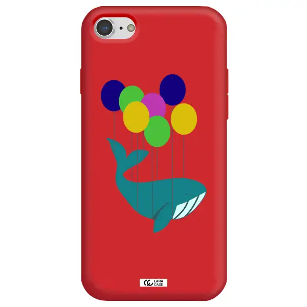 Flying Whale Apple iPhone 7 Silicone Imperial Red Case
