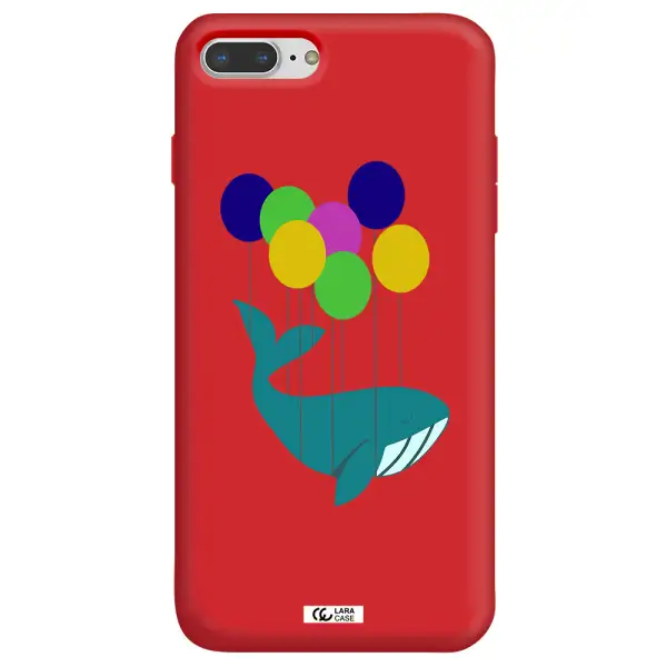 Flying Whale Apple iPhone 8 plus Silicone Imperial Red Case