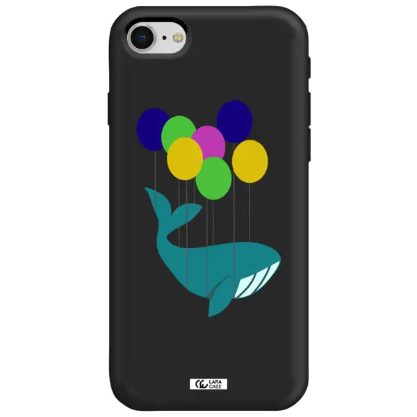 Flying Whale Apple iPhone se 2020 Silicone black Case