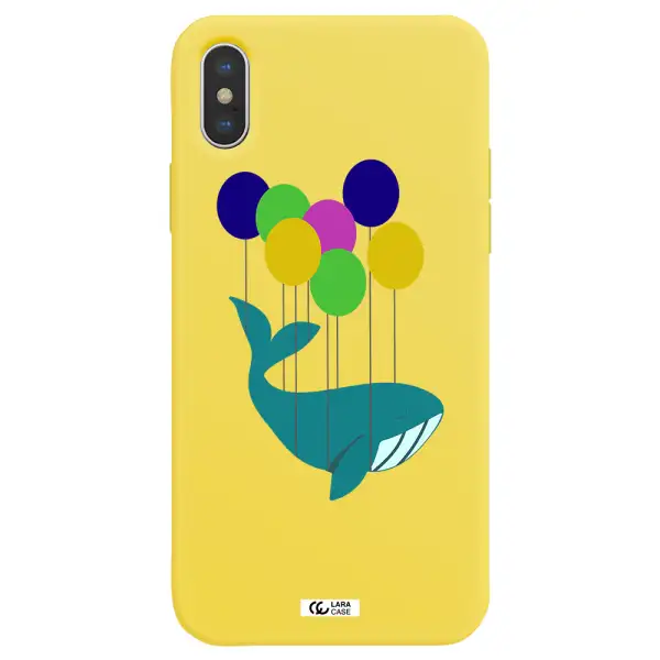 Flying Whale Apple iPhone X Silicone canary yellow Case