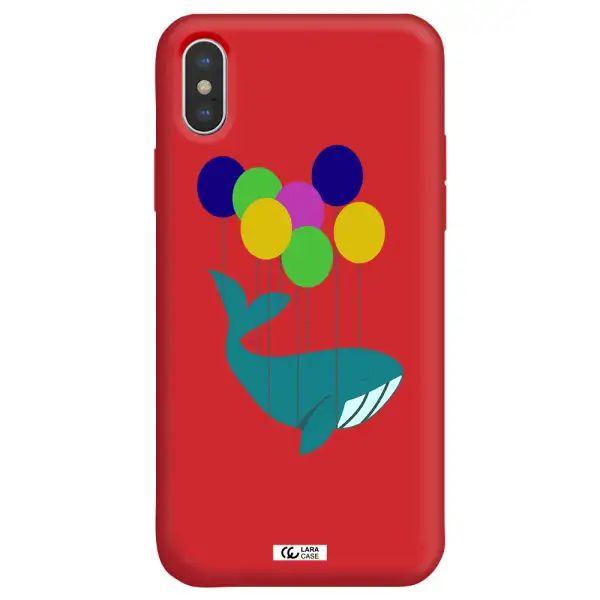 Flying Whale Apple iPhone X Silicone Imperial Red Case