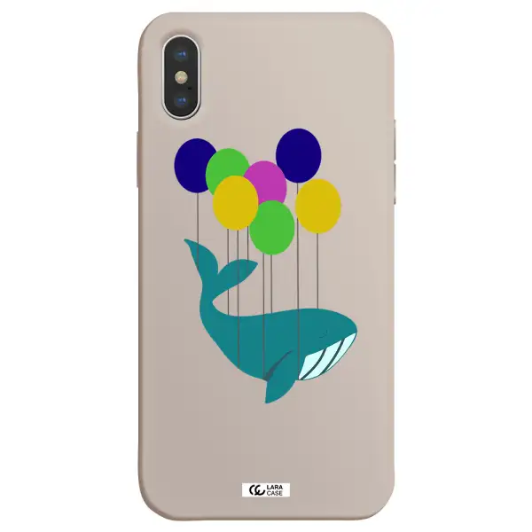 Flying Whale Apple iPhone XS Silicone Stone Case