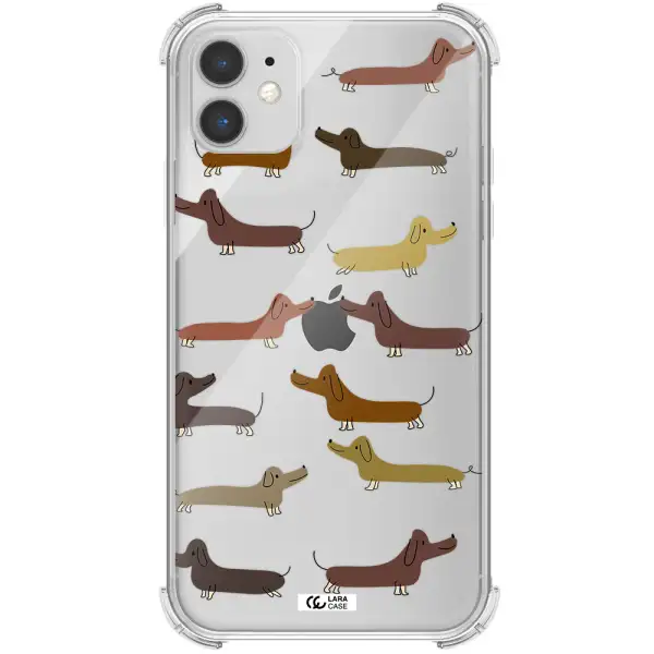 Dachshund Dogs Apple iPhone 11 Clear PC Case