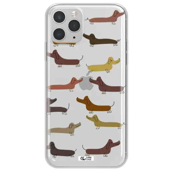 Dachshund Dogs Apple iPhone 11 pro max Clear TPU Case