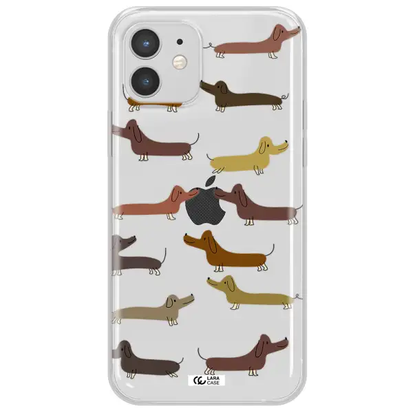 Dachshund Dogs Apple iPhone 12 Clear TPU Case