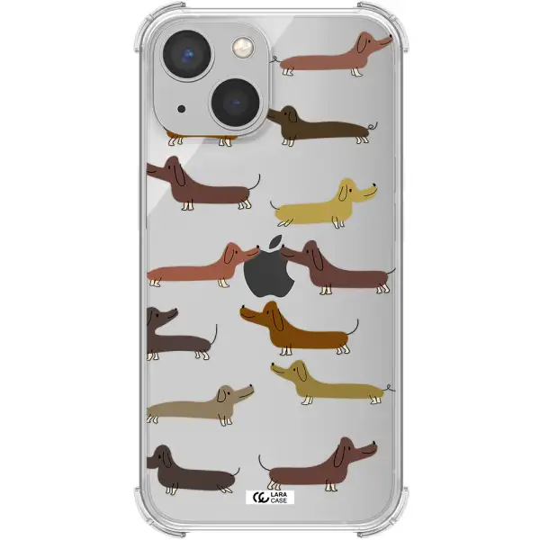 Dachshund Dogs Apple iPhone 13 Clear PC Case