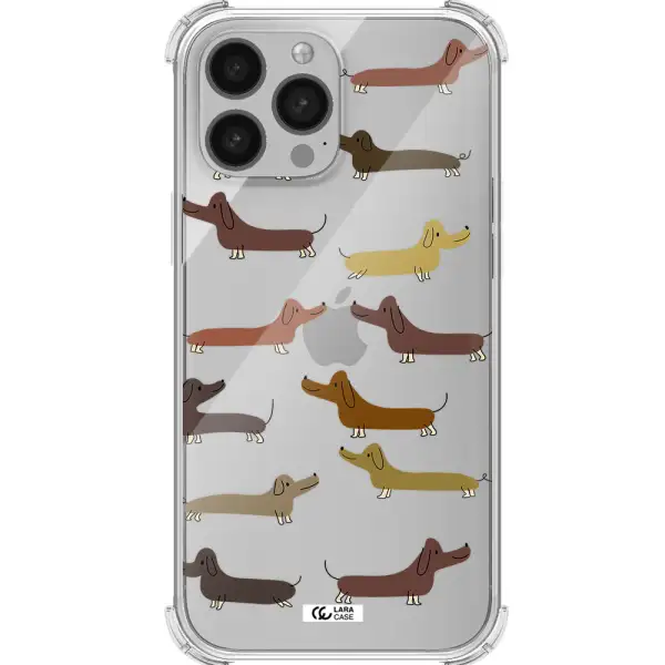 Dachshund Dogs Apple iPhone 13 Pro Max Clear PC Case
