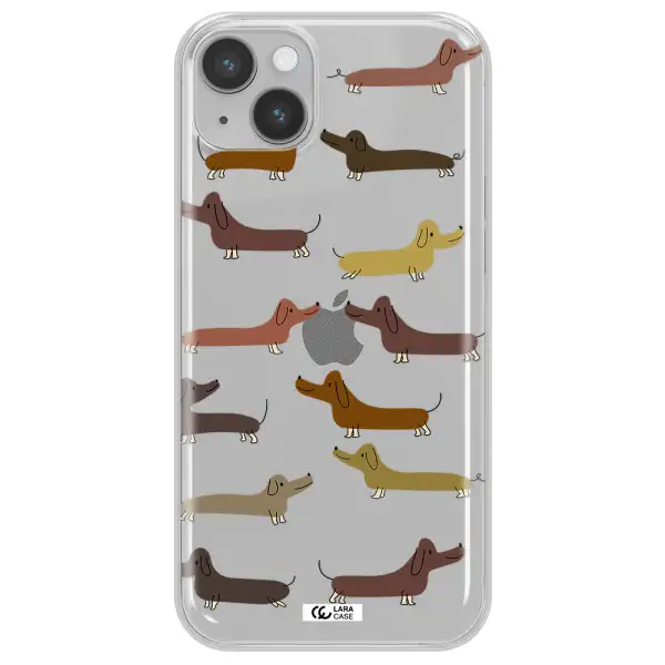 Dachshund Dogs Apple iPhone 14 Clear TPU Case