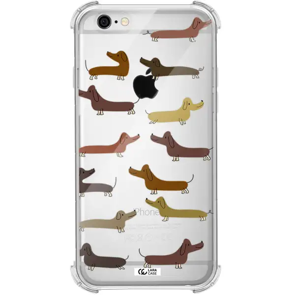 Dachshund Dogs Apple iPhone 6 Clear PC Case