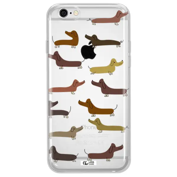 Dachshund Dogs Apple iPhone 6 plus Clear TPU Case