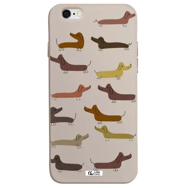 Dachshund Dogs Apple iPhone 6 Silicone Stone Case