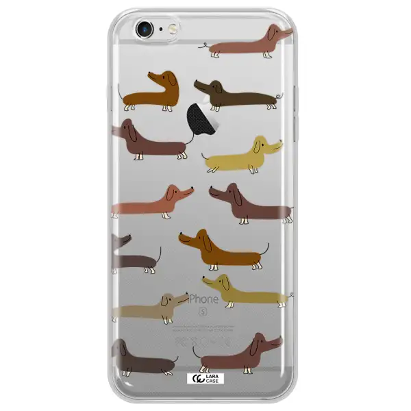 Dachshund Dogs Apple iPhone 6S Clear TPU Case