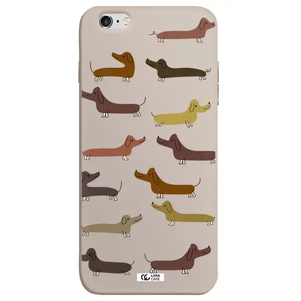 Dachshund Dogs Apple iPhone 6S Silicone Stone Case