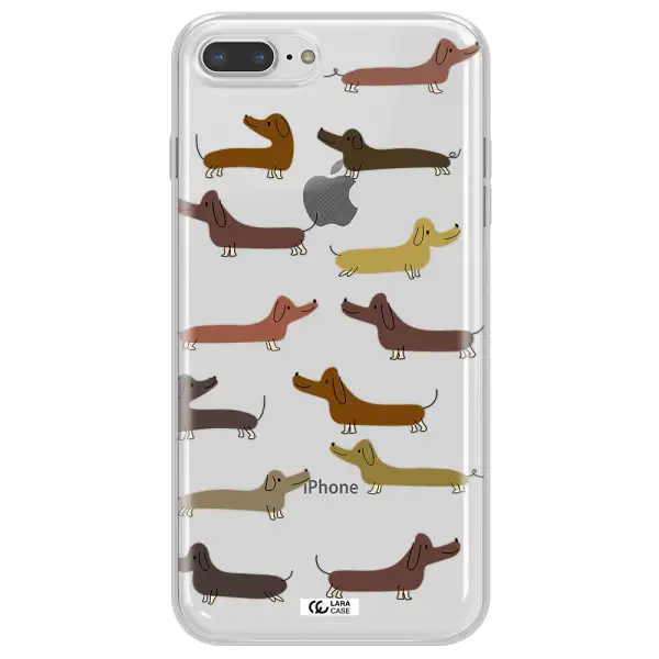 Dachshund Dogs Apple iPhone 7 plus Clear TPU Case