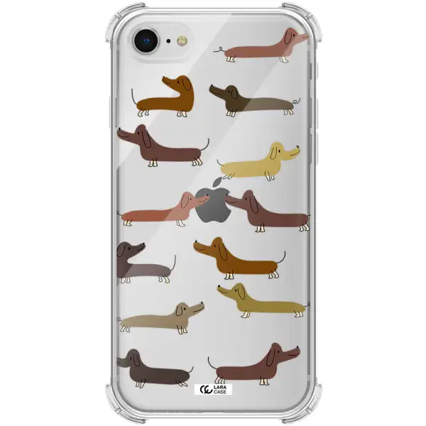 Dachshund Dogs Apple iPhone se 2020 Clear PC Case