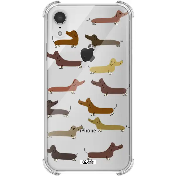 Dachshund Dogs Apple iPhone XR Clear PC Case