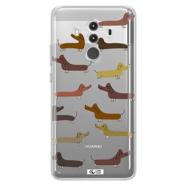 Dachshund Dogs Huawei Mate 10 Clear TPU Case