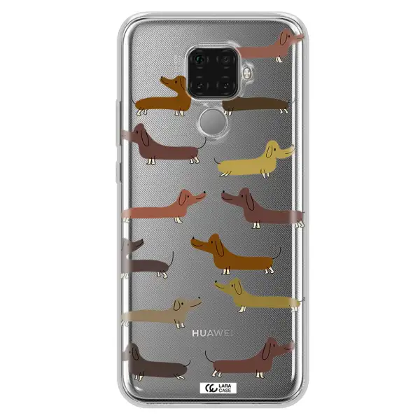 Dachshund Dogs Huawei Mate 30 Lite Clear TPU Case