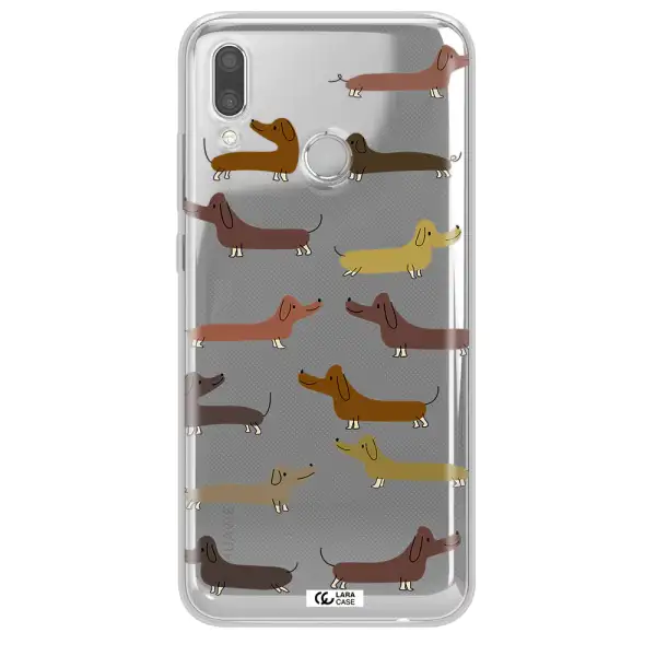 Dachshund Dogs Huawei P Smart 2019 Clear TPU Case