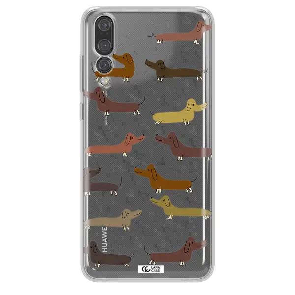 Dachshund Dogs Huawei P20 Pro Clear TPU Case