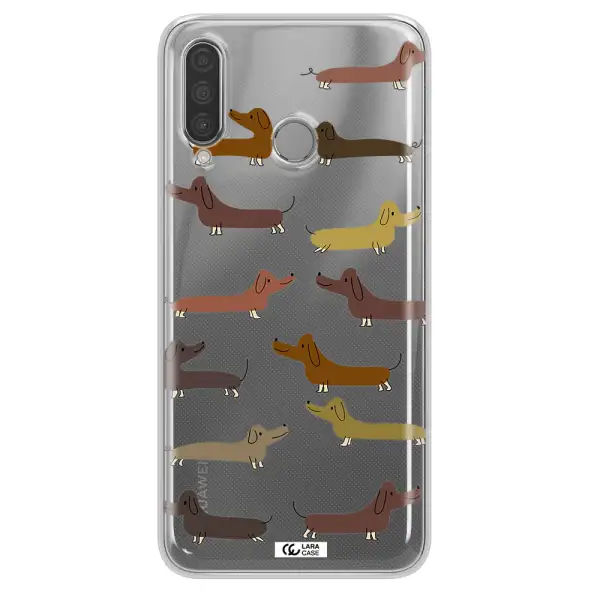 Dachshund Dogs Huawei P30 Lite Clear TPU Case