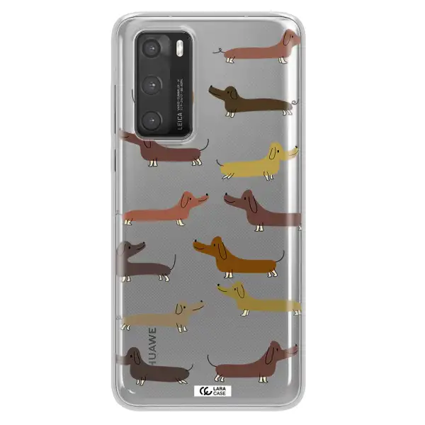Dachshund Dogs Huawei P40 Clear TPU Case