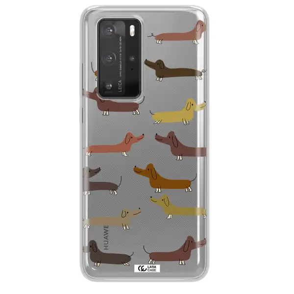 Dachshund Dogs Huawei P40 Pro Clear TPU Case