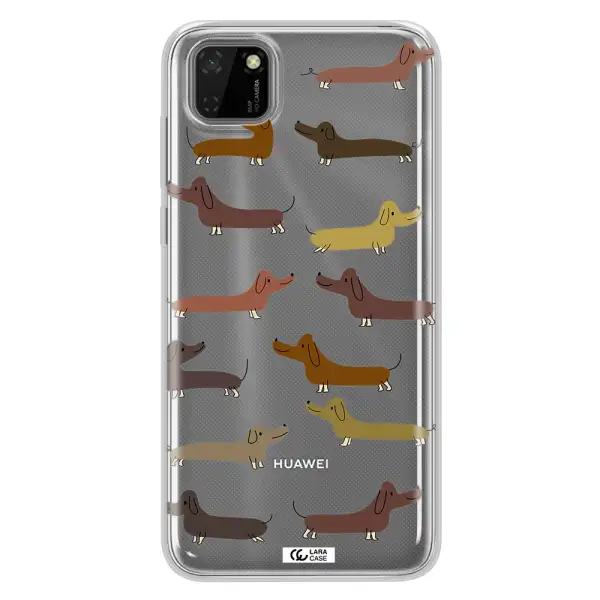 Dachshund Dogs Huawei Y5P Clear TPU Case